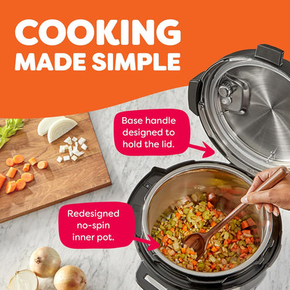 2026 Instant Pot Duo Plus 9-en-1 Multicuiseur, Autocuiseur, Slow Cooker, Cuiseur de Riz, Vapeur, Sauté, Yaourtière, Maintien au Chaud et Stérilisateur, Application Incluse avec Plus de 800 Recettes, Acier Inoxydable, 6 Quarts