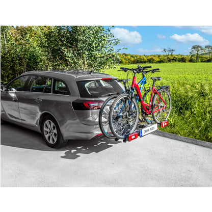 2026 Porte-vélos EUFAB CROW PLUS pour Attelage – Transport de 2 vélos / Vélos électriques jusqu'à 50 kg, Pliable