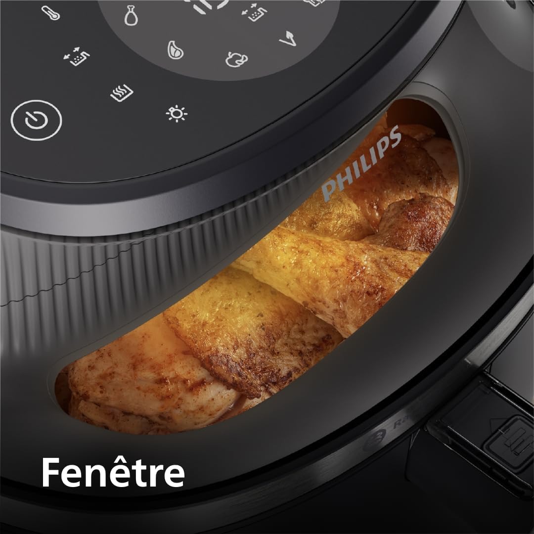 2026 Friteuse à air Philips série 3000 7,2 L, fenêtre de cuisson, friteuse 16 en 1