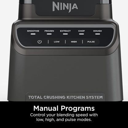 2026 Ninja Mega Kitchen System, 1500W, Blender XL 72 oz et Robot Culinaire 8 Tasses avec (2) Gobelets To-Go 16 oz, Technologie Total Crushing - Smoothies, Glace Pilée, Purées, Pâte & Plus, Noir, BL770