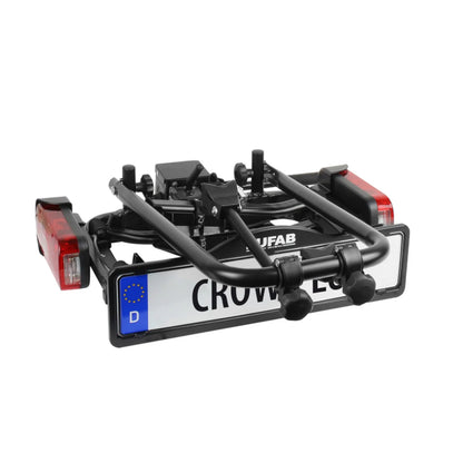 2026 Porte-vélos EUFAB CROW PLUS pour Attelage – Transport de 2 vélos / Vélos électriques jusqu'à 50 kg, Pliable