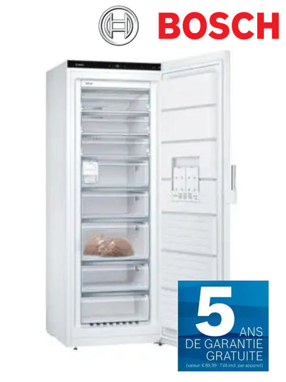 2026 Bosch GSN58EWCV – Congélateur Armoire NoFrost 366L, SuperSurgélation, Édition Limitée