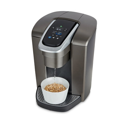 2026 Keurig K-Elite – Machine à Café à Dosettes K-Cup à Portion Unique, Finition Brossée Slate, Programmable pour Café Chaud et Glacé