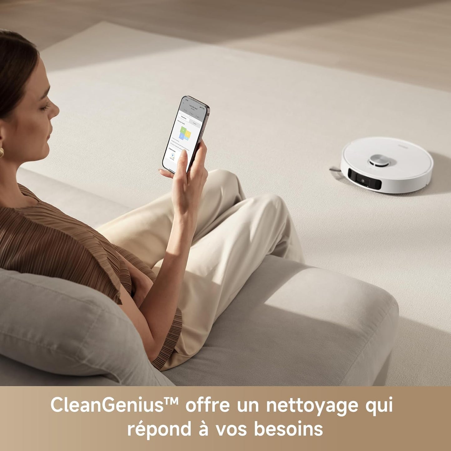 L10s Ultra Gen 2 Robot Aspirateur Laveur 10 000 Pa, Technologie MopExtend RoboSwing, Base Entièrement Automatique, Mode Animaux, 32 réglages de niveau d'eau, Système de lavage des sols DuoScrub