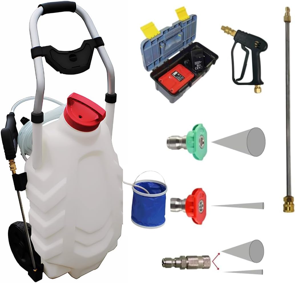 PHOENIX - Pulvérisateur Électrique Pro Sprayer III 30L Option Rinçage – Pulvérisateur Électrique Toiture Longue Portée à Batterie Rechargeable, Débit 240 L/H, Tuyau 8m - 2 Batteries