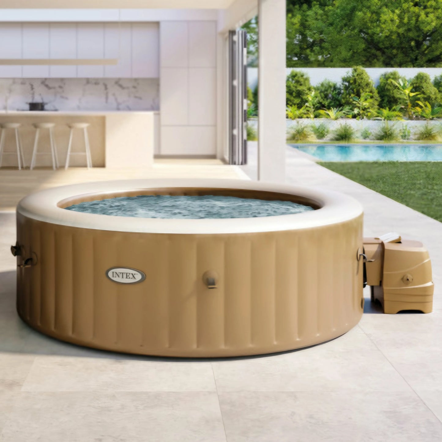 2026 Intex PureSpa – Spa Gonflable Ronde 6 Places, 140 Jets Massants, Chauffage PTC, Édition Limitée