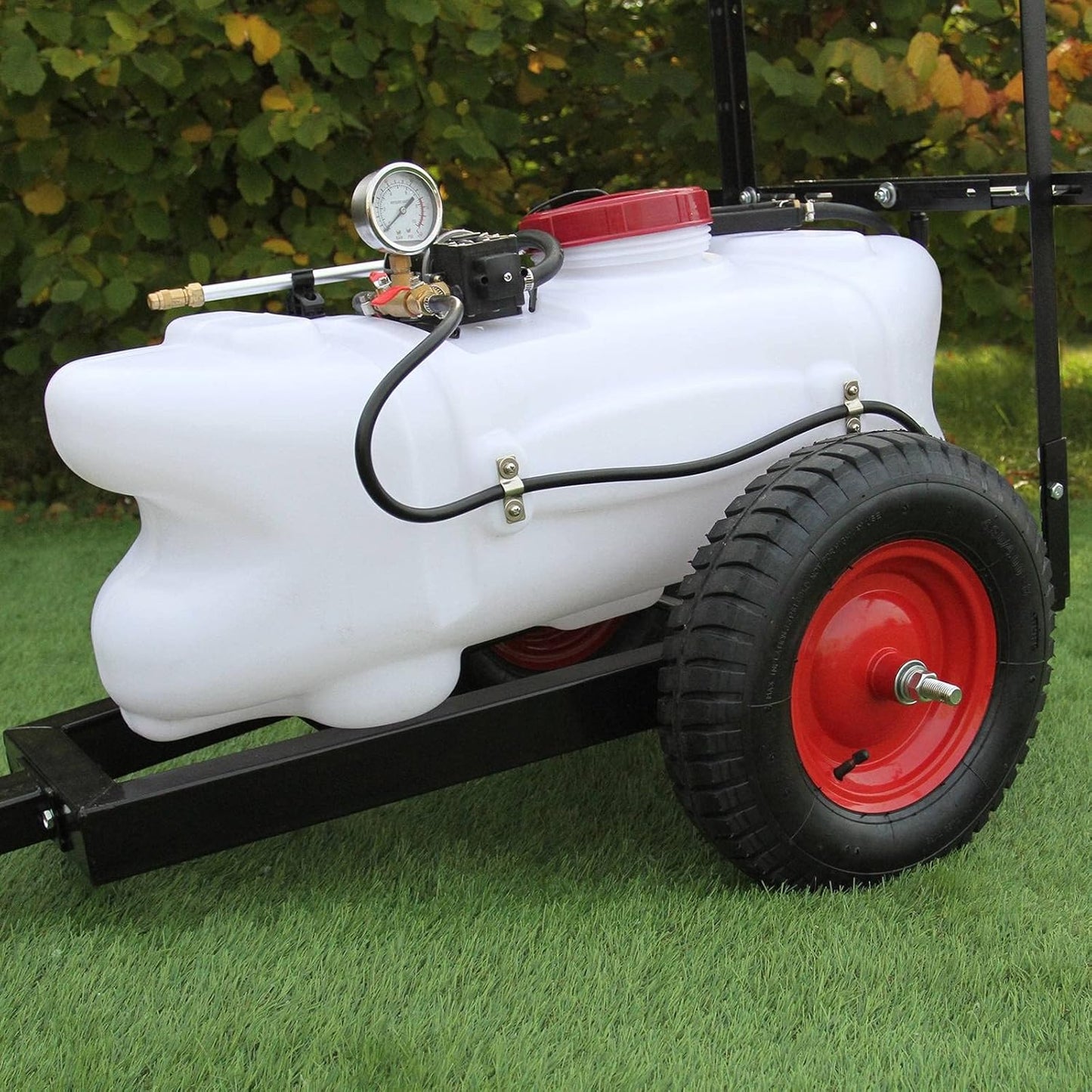 Pulvéristeur pour Quad VTT 60L avec Remorque Maxblast 12V Buses de Flèche Pulvérisation et Accessoires Fertilisants Pesticides Agriculture
