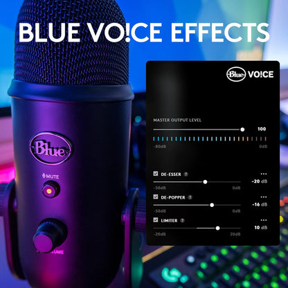 2026 Logitech for Creators Microphone USB Blue Yeti (Noir)