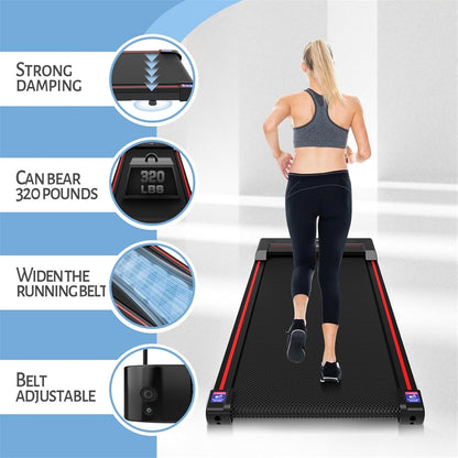 2026 Sperax Tapis de Marche Vibrant avec Application, Tapis de Course 3 en 1 Sous Bureau, 2,5HP Faible Bruit, Tapis de Marche avec Télécommande, Tapis de Course Portable pour Bureau à Domicile