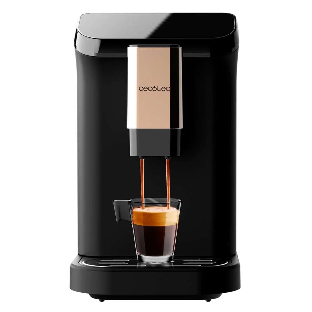 2026 Machine à café entièrement automatique Cecotec Cremmaet Macchia Black Rose – 1350 W, Thermobloc, Pompe à 19 Bars, Système Plug&Play, Réservoir à café avec moulin intégré, Nettoyage automatique