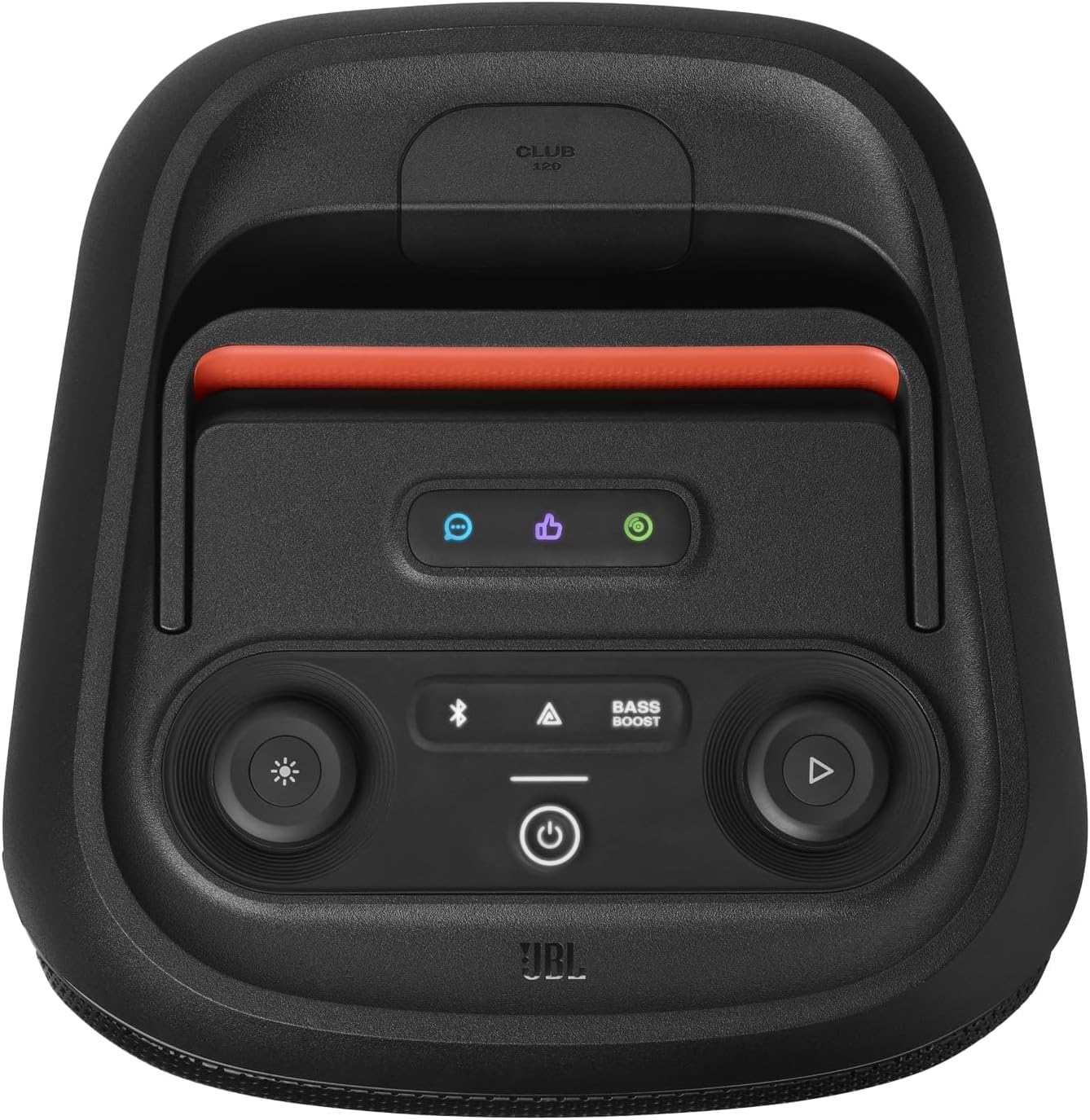 PartyBox Club 120,Enceinte portable de soirée,poignée pliable ergonomique,jeu de lumières,12 heures d'autonomie,résistante aux éclaboussures IPX4,noir,Prise européenne (Type C) -