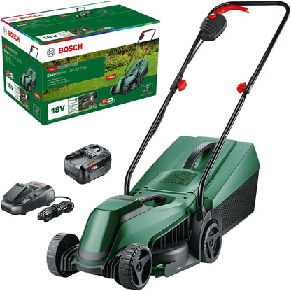 Bosch tondeuse à gazon sans fil CityMower 18V-32-300 (18 V, 1x batterie 4,0 Ah, Moteur Brushless, largeur de coupe : 32 cm, tond jusqu’à 300 m², dans une boîte en carton)