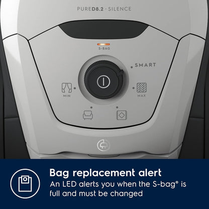 2026 Electrolux PURE D8 PD82-4MG – Aspirateur Traîneau avec Sac, Silencieux 57 dB & Filtre Hygiène 12 Lavable – Édition Limitée Haute Performance