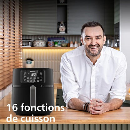 2026 Friteuse à air Philips série 3000 7,2 L, fenêtre de cuisson, friteuse 16 en 1
