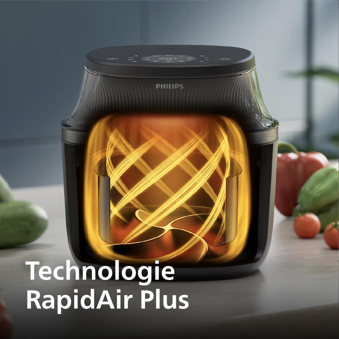 2026 Friteuse à air Philips série 3000 7,2 L, fenêtre de cuisson, friteuse 16 en 1