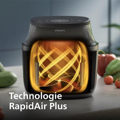 2026 Friteuse à air Philips série 3000 7,2 L, fenêtre de cuisson, friteuse 16 en 1