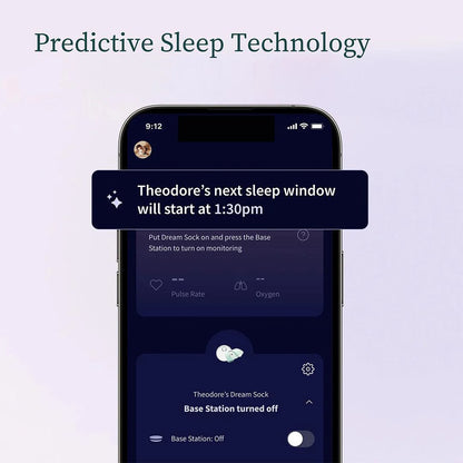 2026 Owlet Dream Sock™ – Moniteur Bébé Intelligent avec Surveillance en Temps Réel du Pouls, de l’Oxygène et du Sommeil – Couleur Rose Poudré