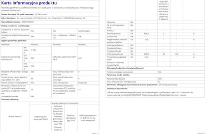 LG GSXV91MCAF Réfrigérateur combiné - Side by Side, 635L, InstaView, Total No-Frost, Compartiment congélation, Distributeur d'eau et glace UVnano, Compresseur Inverter Linear, Wi-Fi, Noir, Classe F