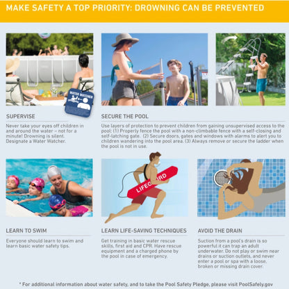 2026 Intex Piscine Rectangulaire 450×220×84 cm – Cadre Acier Résistant, PVC 3 Couches, Édition Limitée