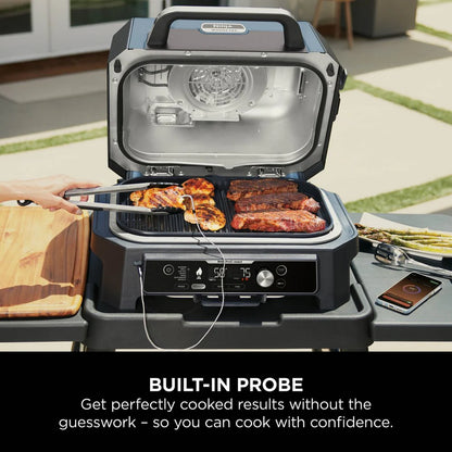 2026 Ninja Woodfire Pro Connect XL Barbecue et Fumoir Électrique avec Support et Housse
