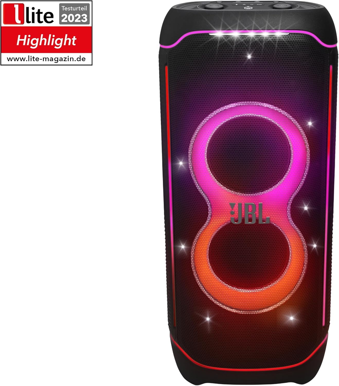 PartyBox Club 120,Enceinte portable de soirée,poignée pliable ergonomique,jeu de lumières,12 heures d'autonomie,résistante aux éclaboussures IPX4,noir,Prise européenne (Type C) -