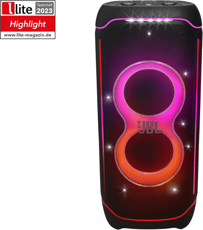 PartyBox Club 120,Enceinte portable de soirée,poignée pliable ergonomique,jeu de lumières,12 heures d'autonomie,résistante aux éclaboussures IPX4,noir,Prise européenne (Type C) -