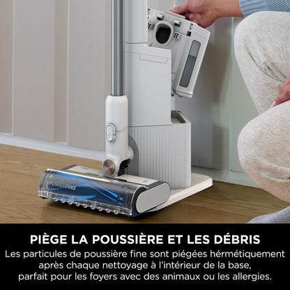 Shark Detect Clean & Empty IW3612AMZEU, Aspirateur sans Fil, Blanc, 240 W, 2 liters