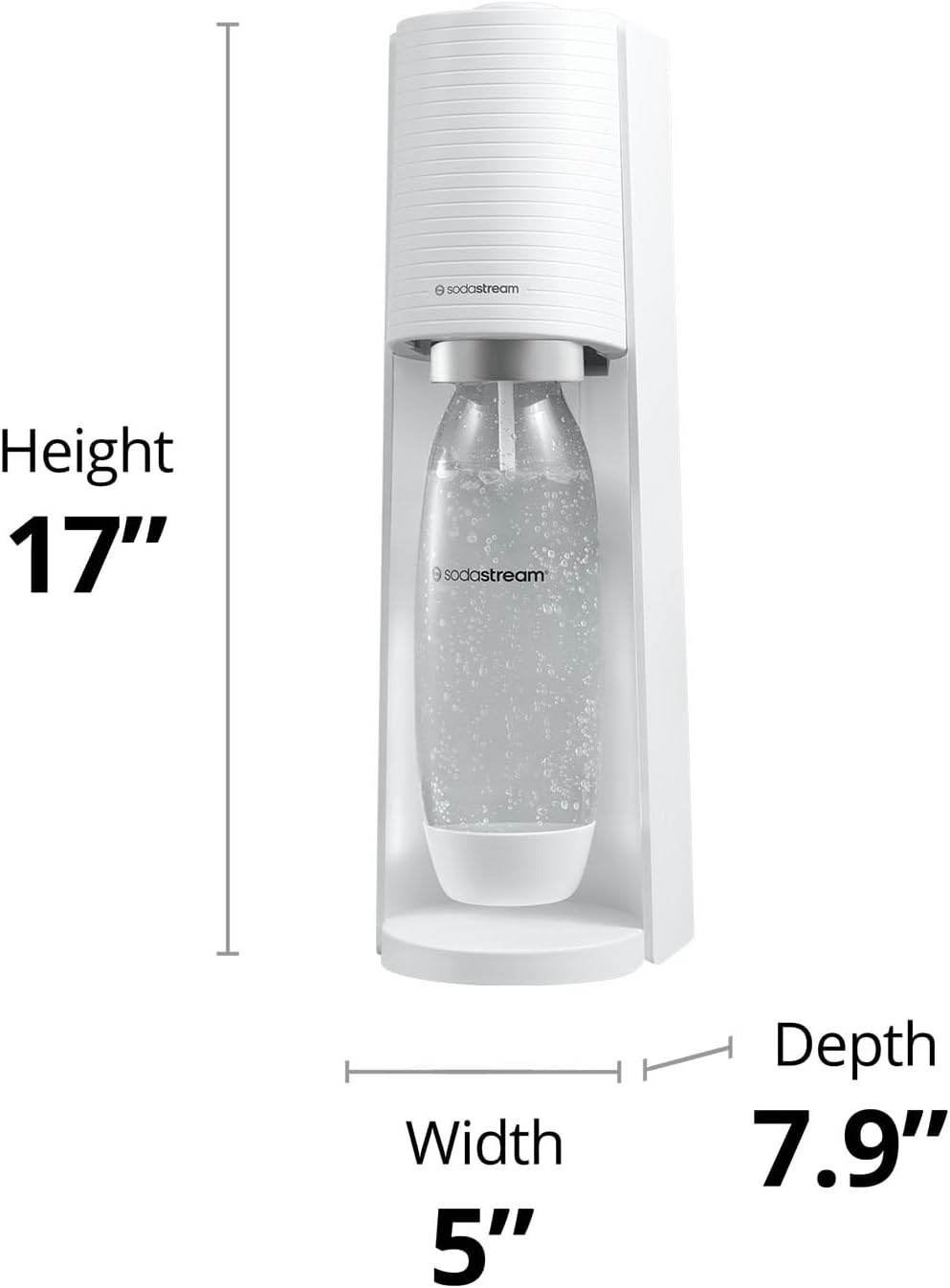 2026 SodaStream Terra Machine à Eau Pétillante Bundle (Noir), avec CO2, Bouteilles Compatibles Lave-Vaisselle et Arômes Bubly Drops