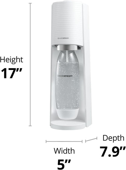 2026 SodaStream Terra Machine à Eau Pétillante Bundle (Noir), avec CO2, Bouteilles Compatibles Lave-Vaisselle et Arômes Bubly Drops
