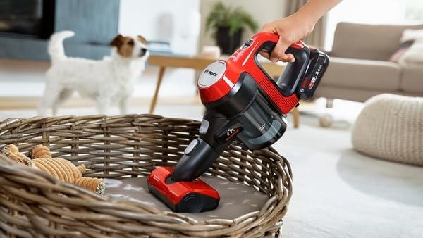 2026 Bosch BCS711PET Scopa elettrica ricaricabile Unlimited 7 ProAnimal Rosso (Bosch Unlimited 7 BCS711PET ProAnimal)