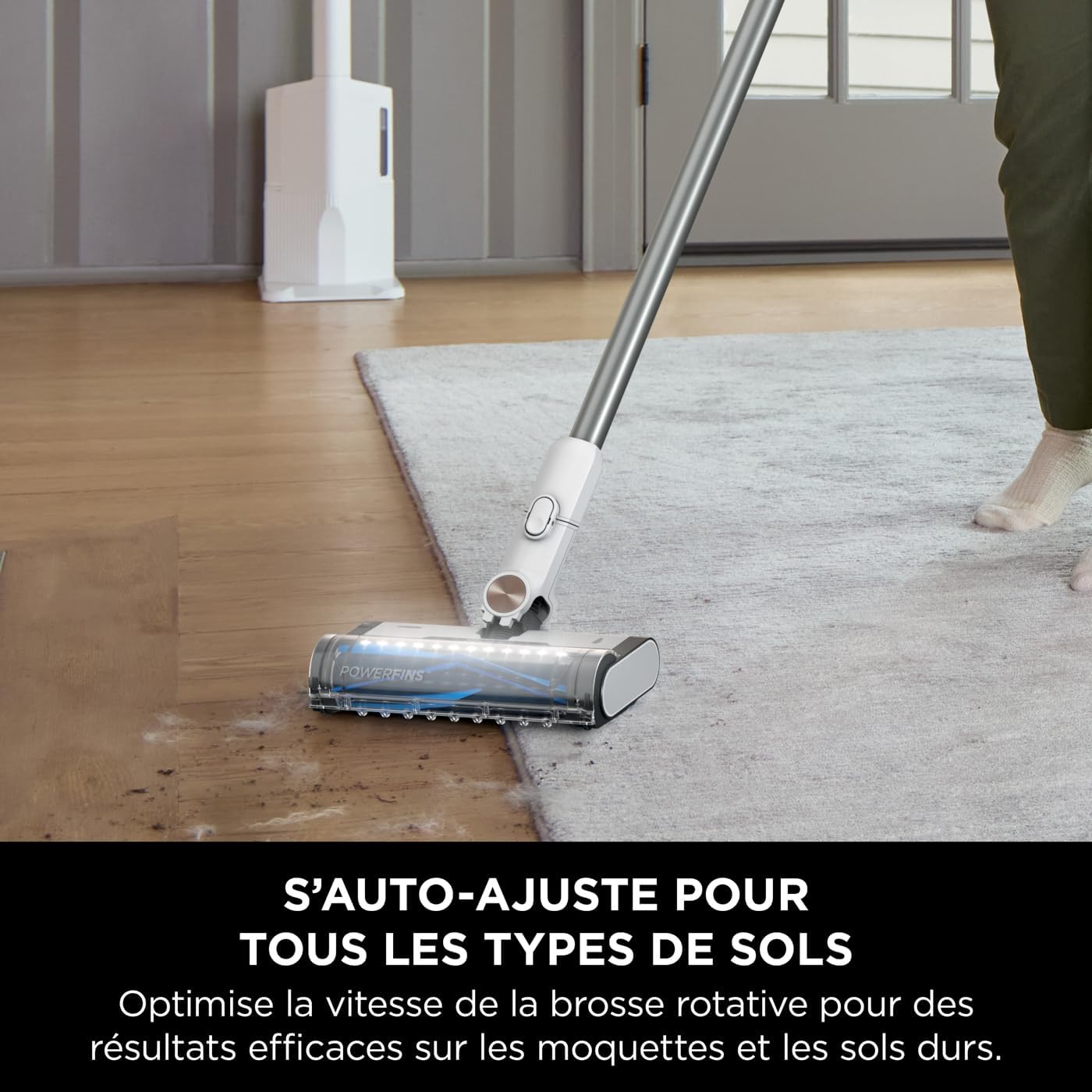 Shark Detect Clean & Empty IW3612AMZEU, Aspirateur sans Fil, Blanc, 240 W, 2 liters