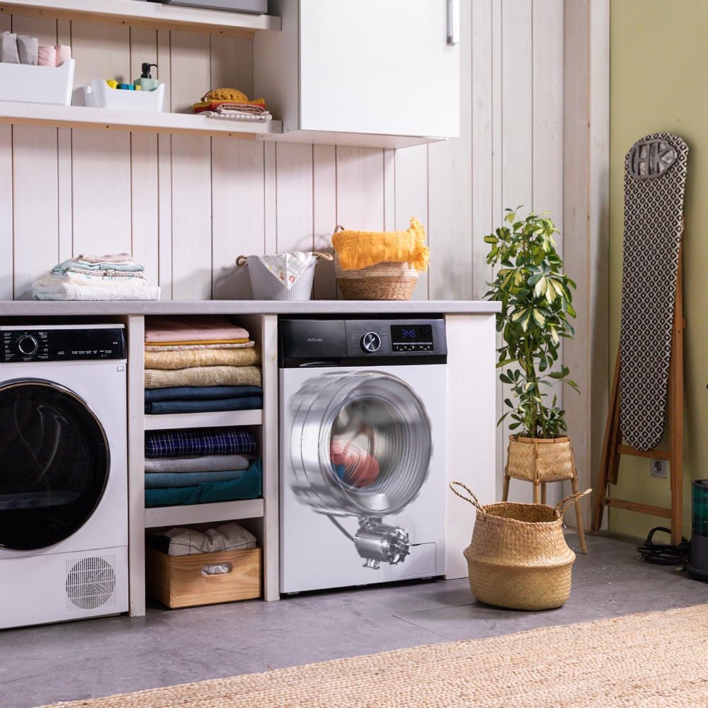 Cecotec Bolero Dresscode 10500 Inverter Steel A. Lave-linge 10 kg Steel, 1400 tr/min, Moteur Inverter Plus, Vapeur, Classe A.