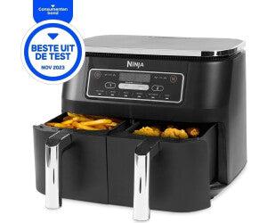2026 Friteuse à air double zone Ninja Foodi avec deux paniers indépendants et 6 programmes de cuisson