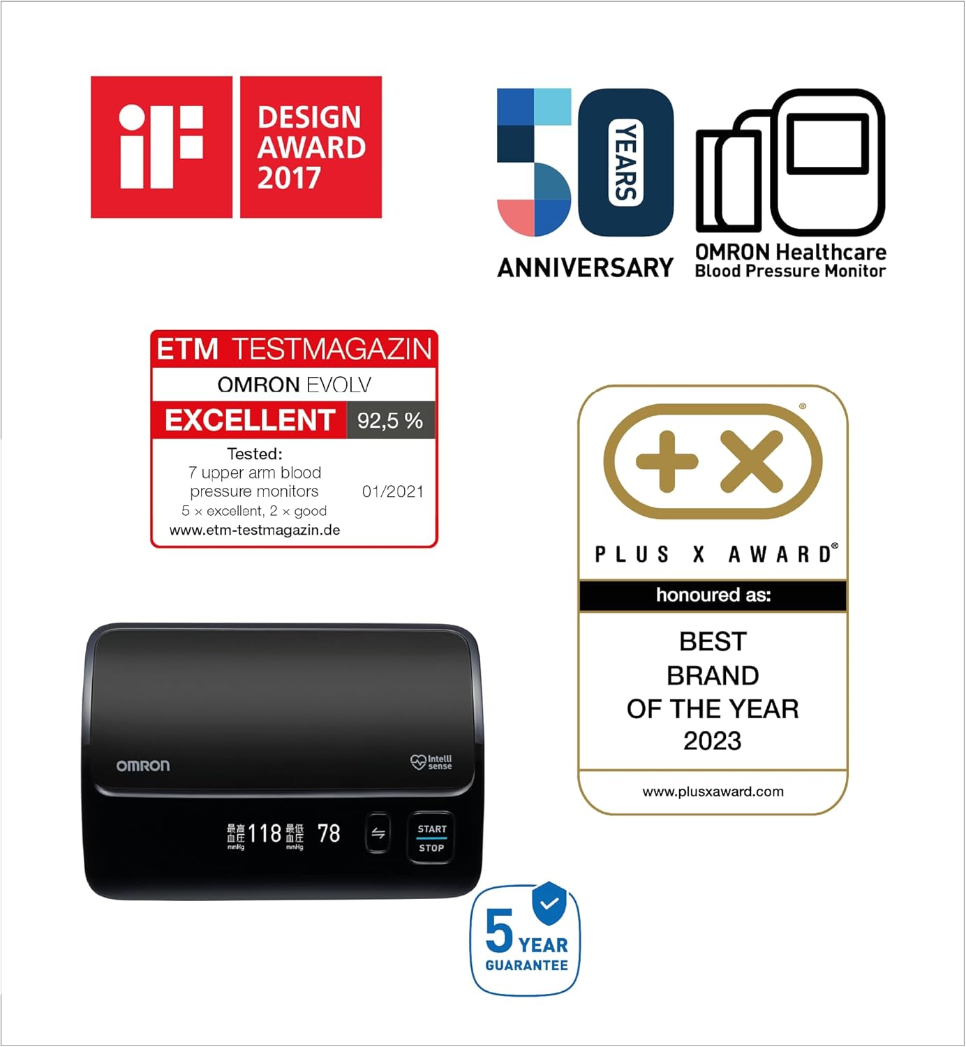 2026 OMRON EVOLV – Tensiomètre Électronique Sans Fil avec Brassard Intelli Wrap & Bluetooth – Édition Limitée Haute Précision
