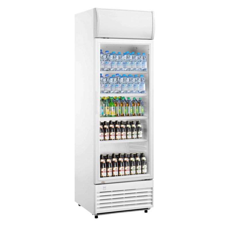 METRO Professional Réfrigérateur à Boissons GSC2360B, Acier/Verre, 62 x 63.6 x 175.3 cm, 347 L, avec Serrure, Noir