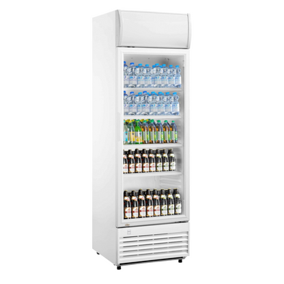 METRO Professional Réfrigérateur à Boissons GSC2360B, Acier/Verre, 62 x 63.6 x 175.3 cm, 347 L, avec Serrure, Noir