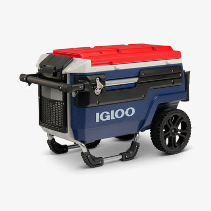 2026 Glacière Trailmate® Journey 70 Qt – Grand Modèle Tout-Terrain avec Roues Lisses, Poignée Télescopique et Isolation THERMECOOL™