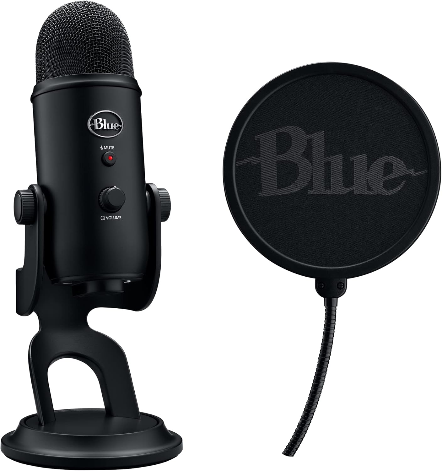2026 Logitech for Creators Microphone USB Blue Yeti (Noir)