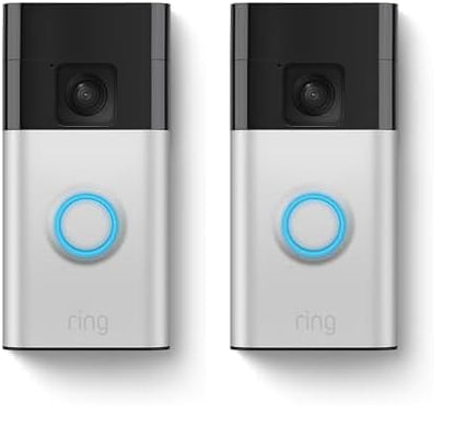 2026 Ring Sonnette Vidéo sur Batterie, Vidéo Plein Pied, Vue en Direct avec Audio Bidirectionnel et Détection de Mouvement (dernier modèle)