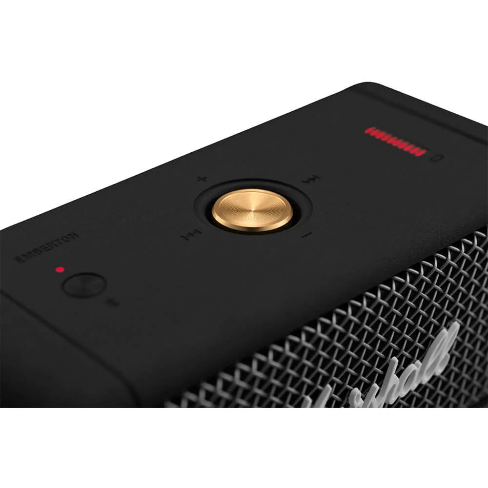 2026 Enceinte Bluetooth portable Marshall EMBERTONBTBK Emberton – Son signature Marshall, étanche et compact, noir
