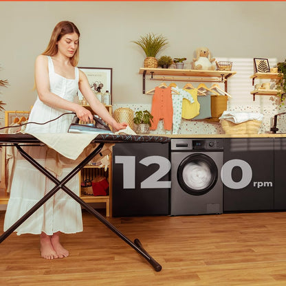Cecotec Lave-Linge 9Kg Chargement Frontal Bolero Dresscode 9410 Inverter A. 1900W, 1400 tr/min Réglable, 16 Programmes, Faible Consommation d'Énergie, Vapeur, Stérilisation du Linge