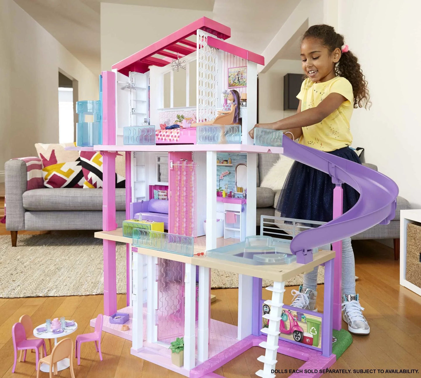 2026 Casa delle bambole Barbie DreamHouse con oltre 70 accessori,ascensore funzionante,luci e suoni -