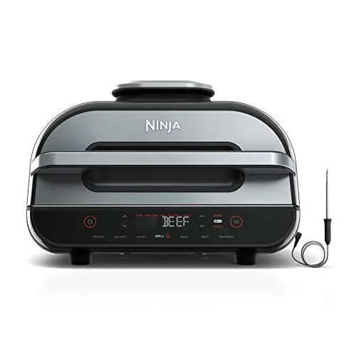 2026 Ninja FG551 Foodi Smart XL Grill d’Intérieur 6-en-1 avec Friteuse à Air 4 Quart – Finition Acier Inoxydable