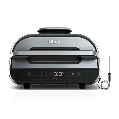 2026 Ninja FG551 Foodi Smart XL Grill d’Intérieur 6-en-1 avec Friteuse à Air 4 Quart – Finition Acier Inoxydable