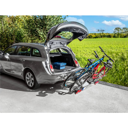 2026 Porte-vélos EUFAB CROW PLUS pour Attelage – Transport de 2 vélos / Vélos électriques jusqu'à 50 kg, Pliable
