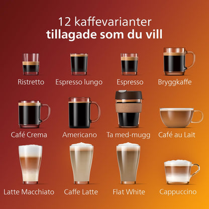 Philips Série 5400 Machine Expresso - Café à Grain - LatteGo Mousseur à Lait, 12 Spécialités de Café, Affichage Intuitif, 4 Profils Utilisateur, Noir (EP5441/50)