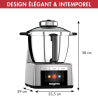 Robot Cuiseur Multifonctions Cook Expert – Grande Capacité, Écran Tactile Intuitif, Inox Chrome Mat – Tout-en-Un pour Cuisiner Facilement