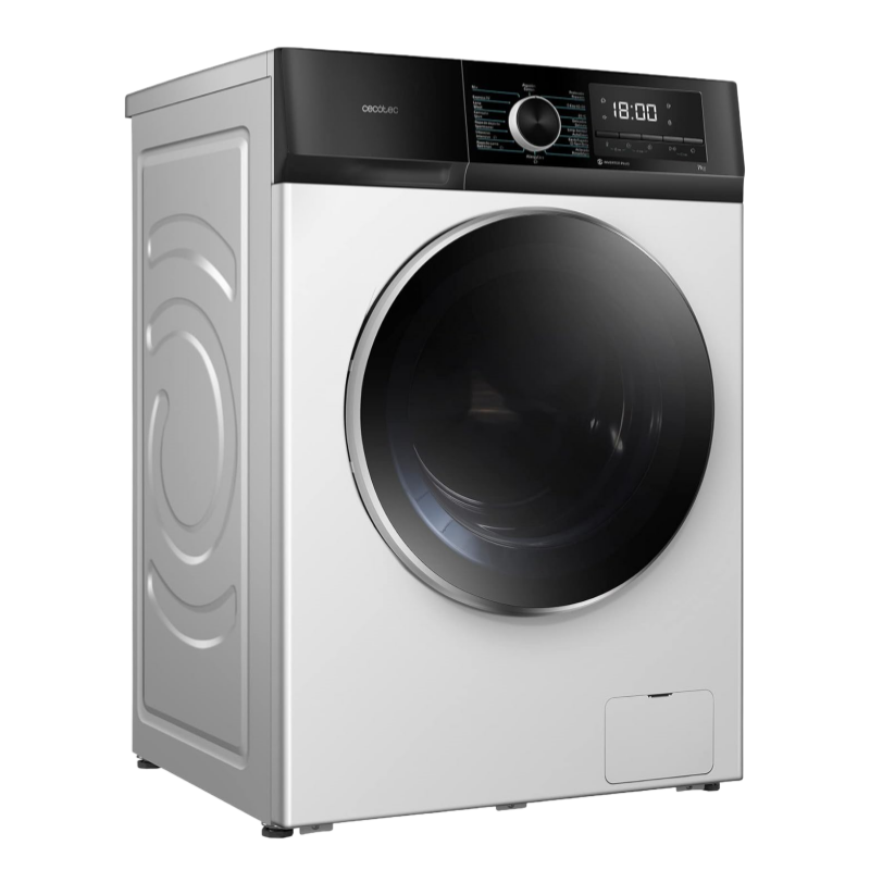 Cecotec Lave-Linge 9Kg Chargement Frontal Bolero Dresscode 9410 Inverter A. 1900W, 1400 tr/min Réglable, 16 Programmes, Faible Consommation d'Énergie, Vapeur, Stérilisation du Linge