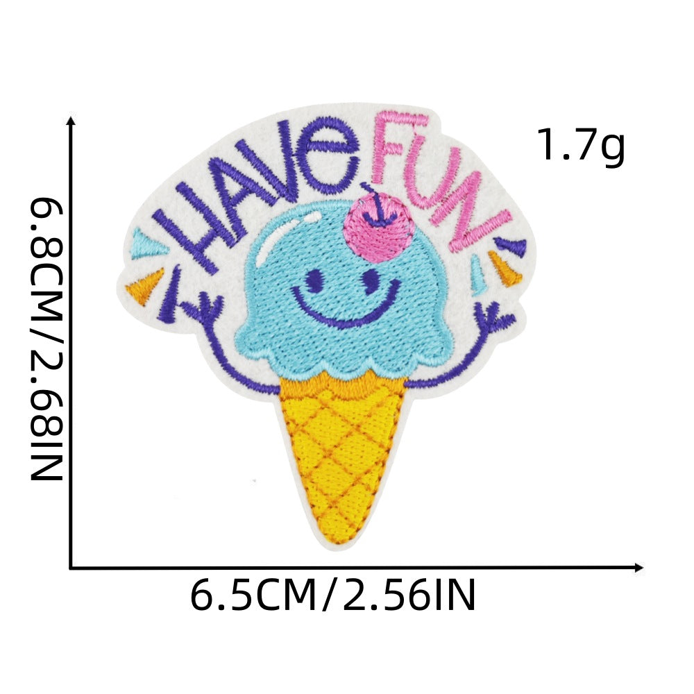 birthday party embroidered patches celebration theme iron on