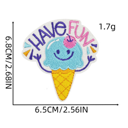 birthday party embroidered patches celebration theme iron on